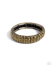 Load image into Gallery viewer, Paparazzi Bracelet Manufactured Magnificence - Brass Coming Soon
