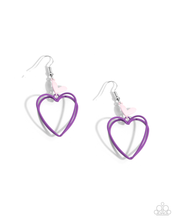 Load image into Gallery viewer, Paparazzi Earrings Acceptable Affection - Purple Coming Soon
