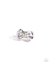 Load image into Gallery viewer, Paparazzi Ring BOW Caution to the Wind - Purple
