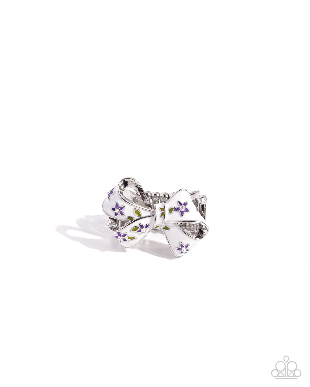 Paparazzi Ring BOW Caution to the Wind - Purple