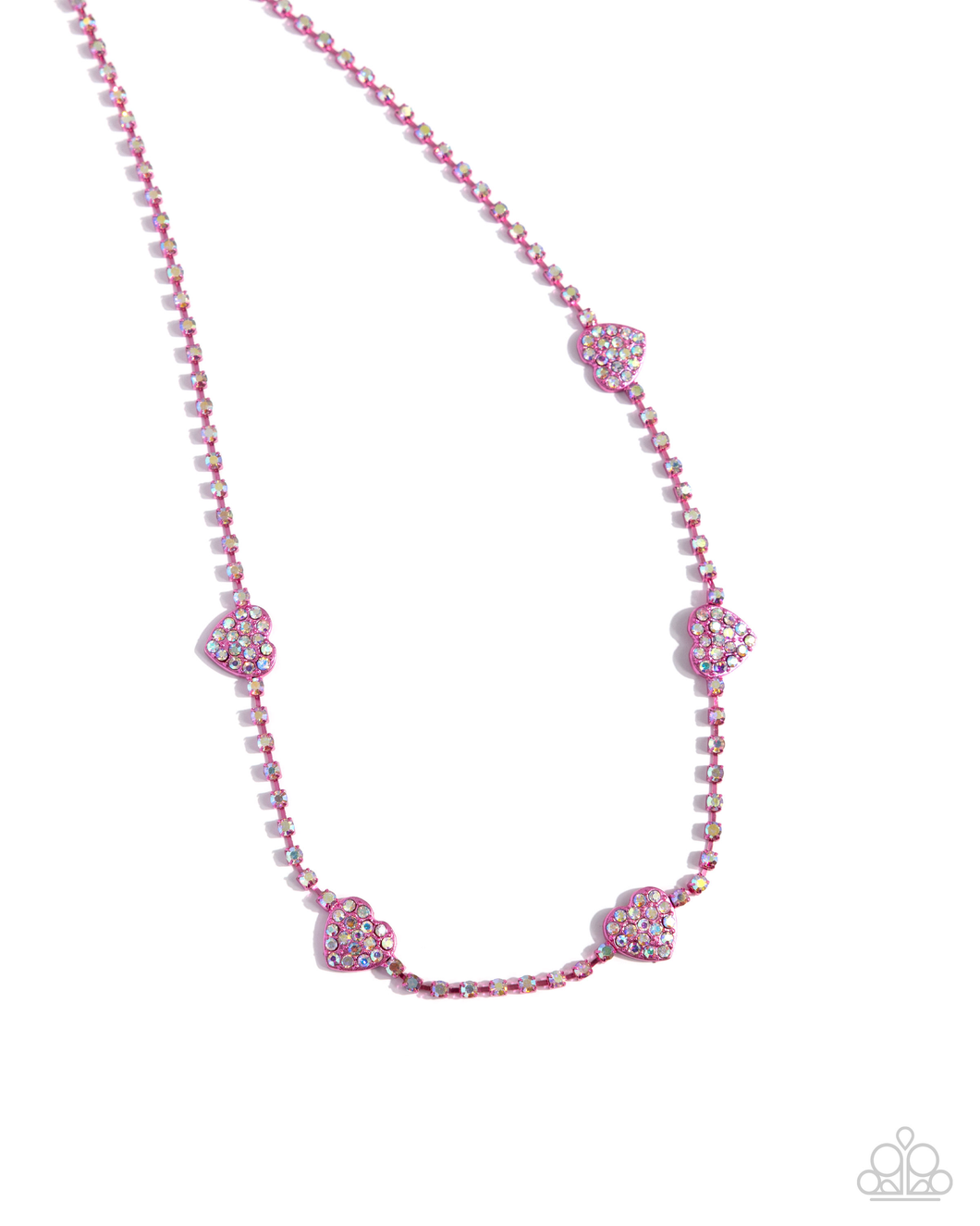 Paparazzi Necklace Homecoming Hearts - Pink