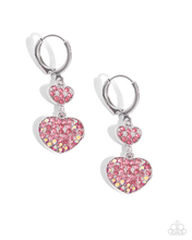 Load image into Gallery viewer, Paparazzi Earrings Delightful Valentines Day - Pink
