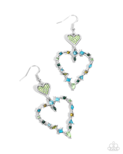 Load image into Gallery viewer, Paparazzi Earring Parallel Passion - Green
