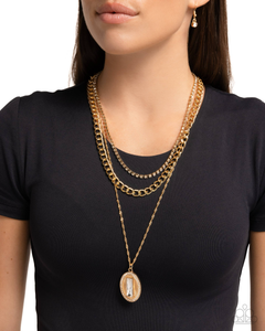 Paparazzi Necklace Edgy Empire - Gold Coming Soon