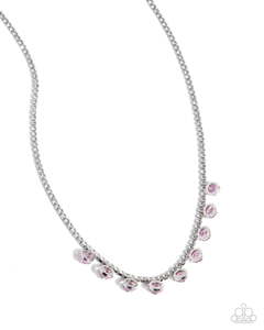 Paparazzi Necklace Conveying Charm - Pink