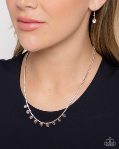 Paparazzi Necklace Conveying Charm - Pink