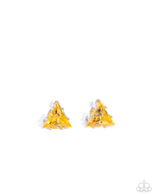 Load image into Gallery viewer, Paparazzi Earring Triangular Twinkle - Yellow Coming
