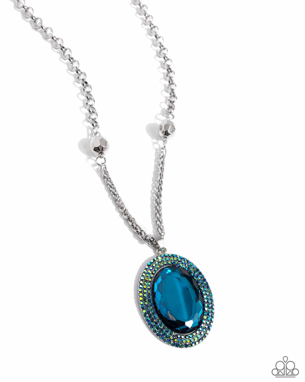 Paparazzi Necklace Manufactured Majesty - Blue September LOP 2024