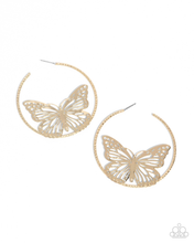 Load image into Gallery viewer, Paparazzi Earrings Aerial Alias - Gold
