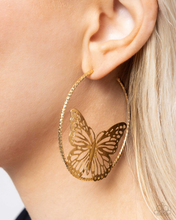 Load image into Gallery viewer, Paparazzi Earrings Aerial Alias - Gold
