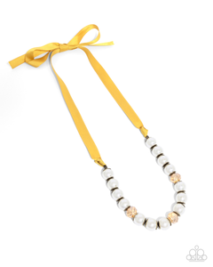 Paparazzi Necklace Exclusive Ease - Yellow Coming Soon