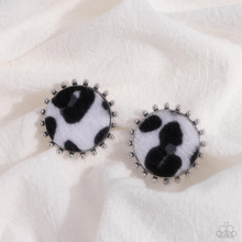 Load image into Gallery viewer, Paparazzi Earrings Cowhide Couture - Black Coming Soon
