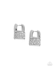 Load image into Gallery viewer, Paparazzi Earrings Locked Luxury - White Coming Soon
