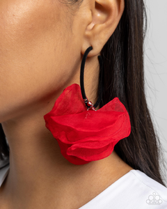 Paparazzi Earring Passionate Promenade - Red Coming Soon