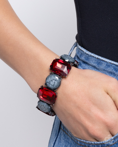 Paparazzi Bracelet Cloudy Conversation - Red