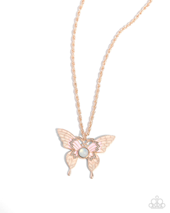 Paparazzi Necklace Showstopping Shuttle - Rose Gold