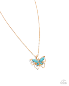 Paparazzi Necklace Papillon Persuasion - Gold Coming Soon