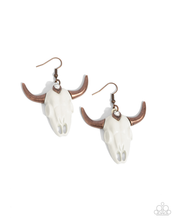 Load image into Gallery viewer, Paparazzi Earrings Southwestern Skull - Copper Coming Soon
