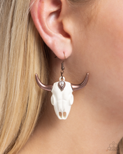 Load image into Gallery viewer, Paparazzi Earrings Southwestern Skull - Copper Coming Soon
