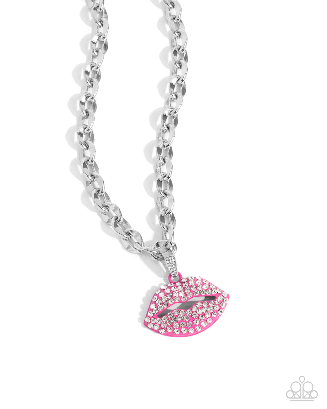 Paparazzi Necklace Keepsake Kisser - Pink Coming Soon