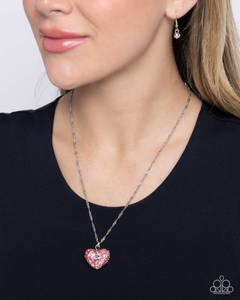 Paparazzi Necklace Best Of My Heart - Pink Coming Soon