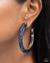 Load image into Gallery viewer, Paparazzi Earrings Chiseled Crescendo - Blue Coming Soon
