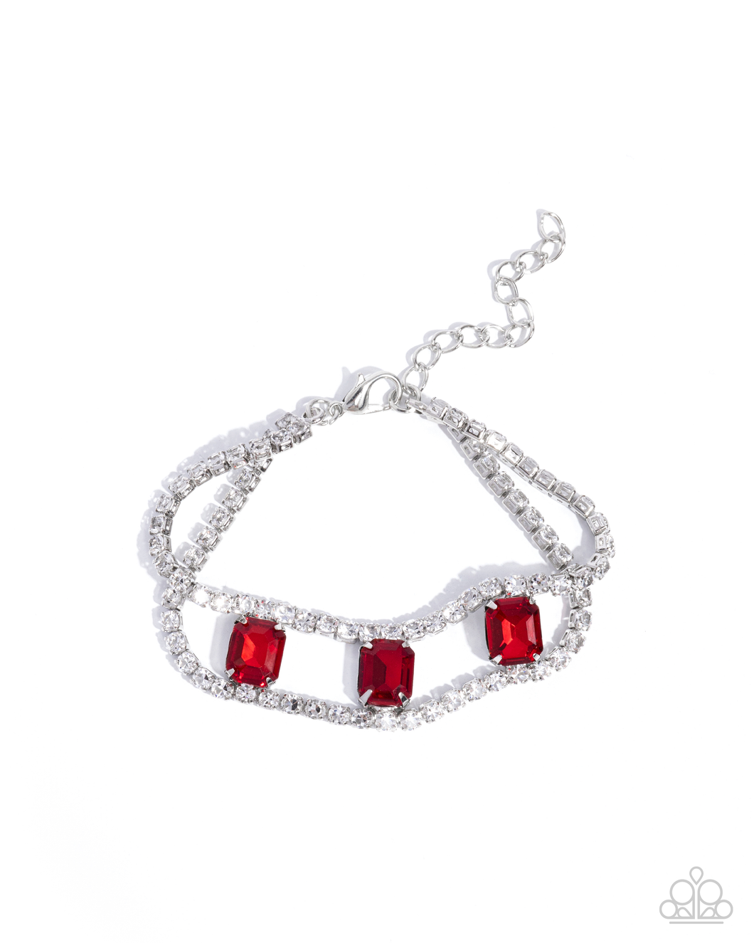 Paparazzi Bracelet Embedded Elegance - Red Coming Soon