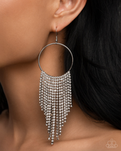 Load image into Gallery viewer, Paparazzi Earrings Streamlined Shimmer - White Coming Soon
