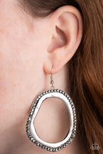 Load image into Gallery viewer, Paparazzi Earrings Scintillating Shareholder - Silver
