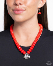 Load image into Gallery viewer, Paparazzi Necklace Trailblazing Triangle - Red
