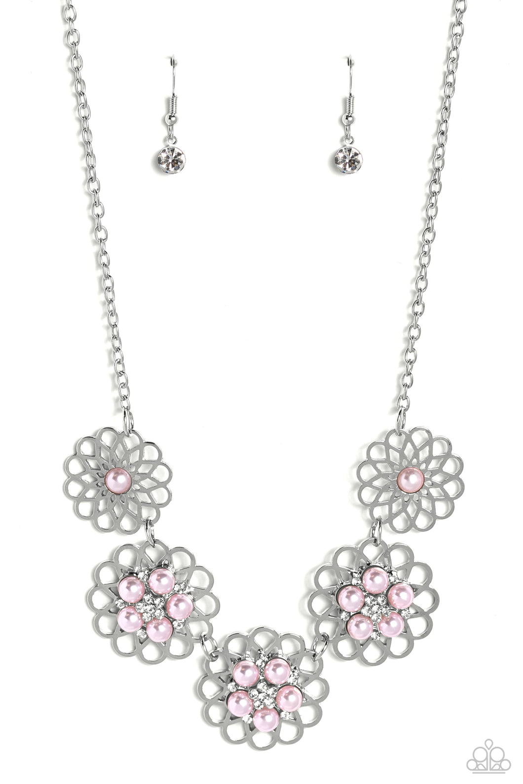 Paparazzi Necklace Mandala Mosaic - Pink