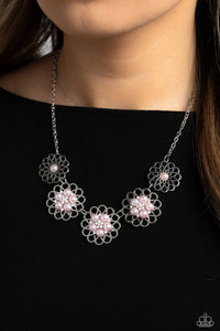 Paparazzi Necklace Mandala Mosaic - Pink