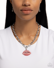 Load image into Gallery viewer, Paparazzi Necklace Keepsake Kisser - Red
