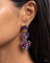 Load image into Gallery viewer, Paparazzi Earrings Lovable Lure - Purple
