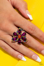 Load image into Gallery viewer, Paparazzi Ring Blazing Blooms - Multi
