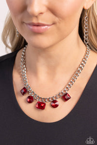 Paparazzi Necklace Alternating Audacity - Red