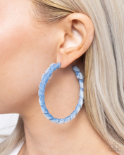 Load image into Gallery viewer, Paparazzi Earrings Denim Debut - Blue Coming Soon

