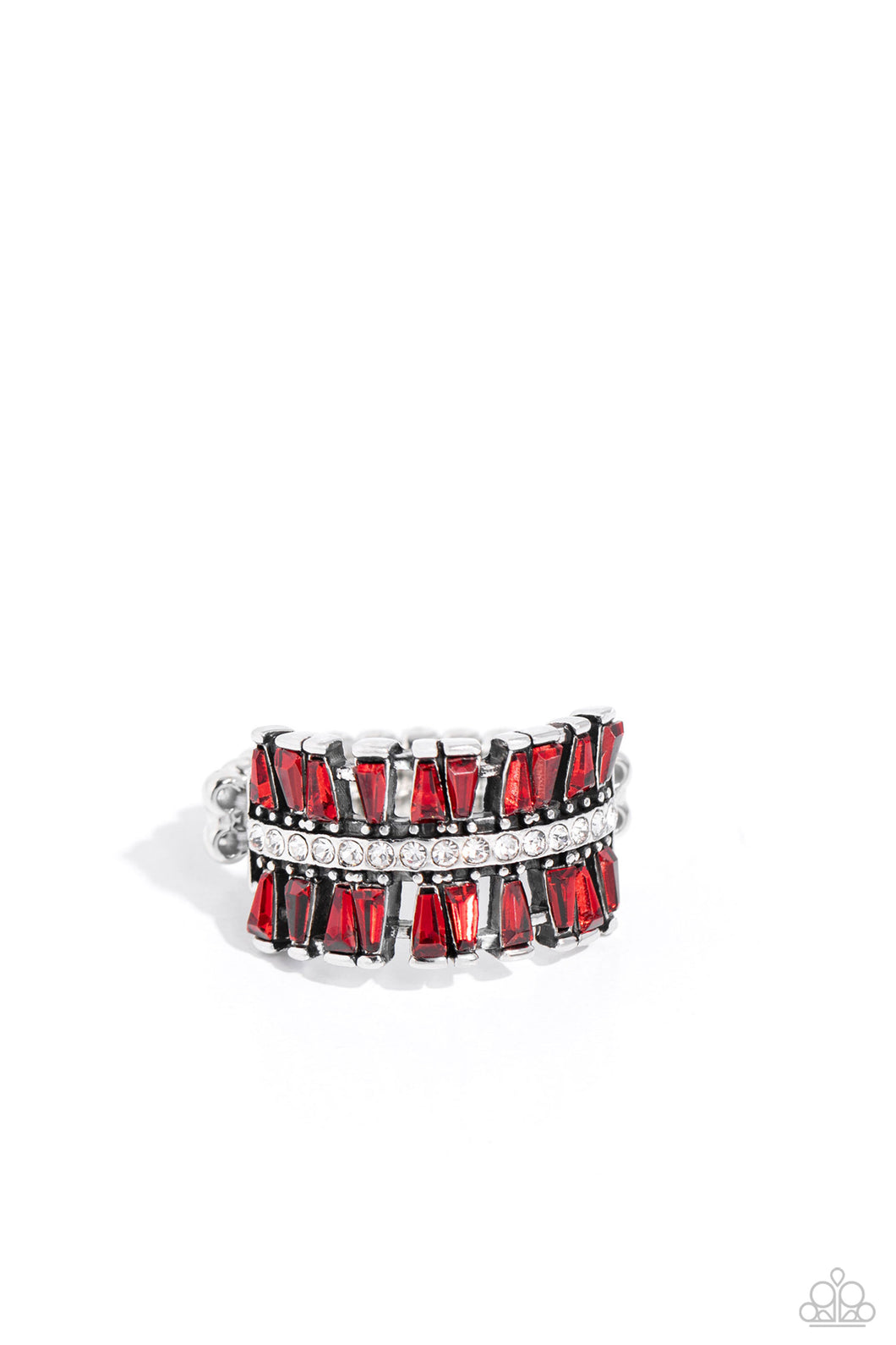 Paparazzi Rings Staggering Stacks - Red Coming Soon