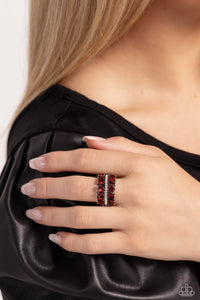 Paparazzi Rings Staggering Stacks - Red Coming Soon