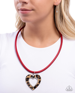 Paparazzi Necklace Ferocious Flirt - Red Coming Soon