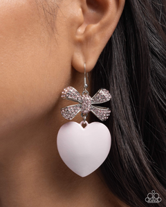 Paparazzi Earrings Suitable Sweetheart - Pink Coming Soon