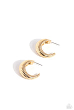 Load image into Gallery viewer, Paparazzi Earrings Textured Tenure - Gold Coming Soon
