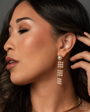 Load image into Gallery viewer, Paparazzi Earrings Pearl Pastime - Gold
