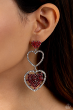 Load image into Gallery viewer, Paparazzi Earrings Couples Celebration - Red Coming Soon

