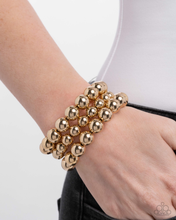Load image into Gallery viewer, Paparazzi Bracelet Refreshing Raindrops - Gold

