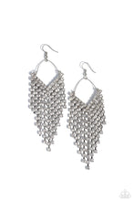Load image into Gallery viewer, Paparazzi Earrings V Fallin - White Coming Soon
