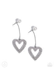 Load image into Gallery viewer, Paparazzi Earrings Valentines Vision - White
