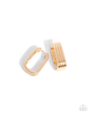 Load image into Gallery viewer, Paparazzi Earrings Vendetta Vanity - Gold
