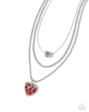 Load image into Gallery viewer, Paparazzi Necklace Seize the Sides - Red

