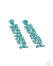 Load image into Gallery viewer, Paparazzi Earrings Howdy Headline - Blue

